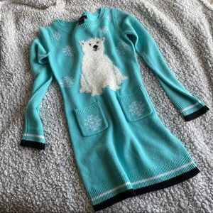 Polar Bear Ugly Sweater Dress